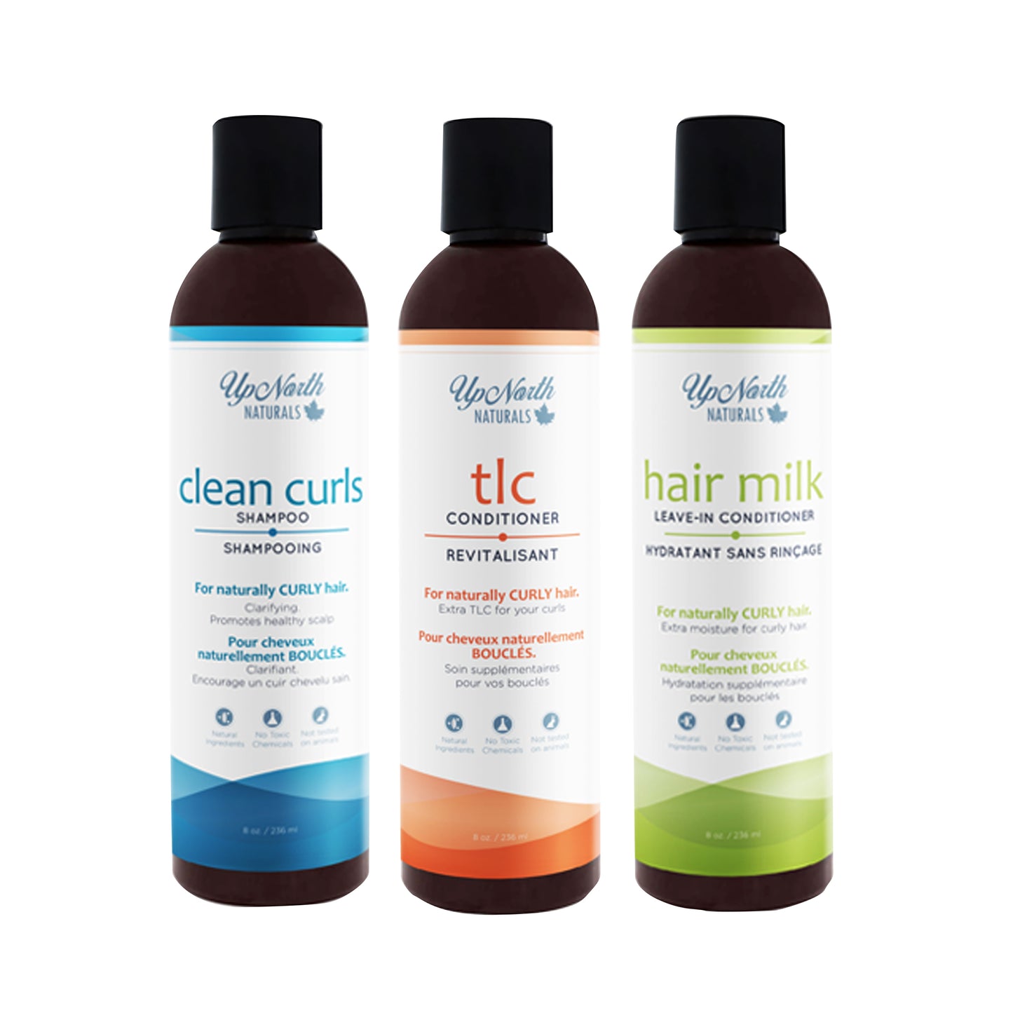 Wash Day Trio | Hair Cleanser, Replenishing Conditioner and Leave In Conditioner for Curly Hair